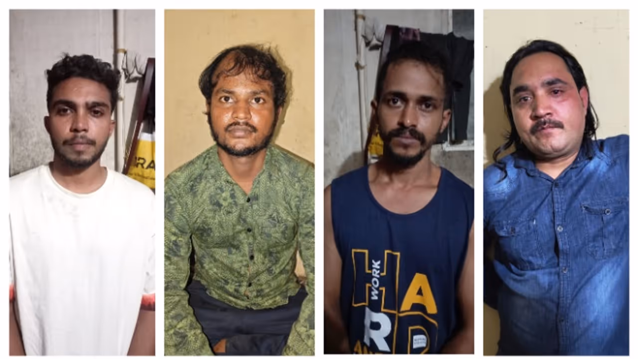 ganja seized and 4 arrested 