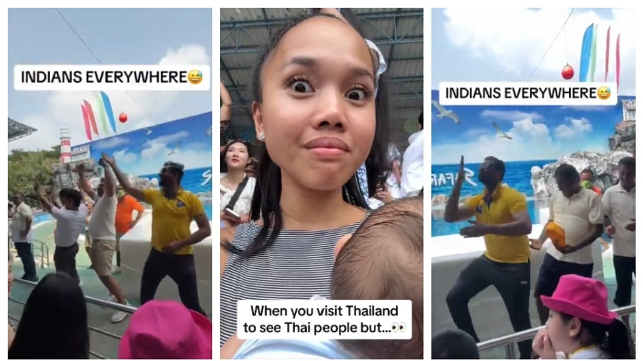 Indian tourists dancing publicly in Bangkok