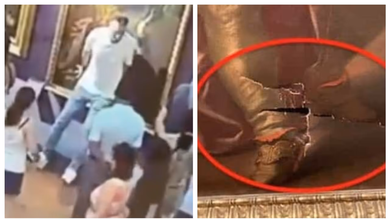 300 years old masterpiece painting was damaged 300 years old masterpiece painting was damaged