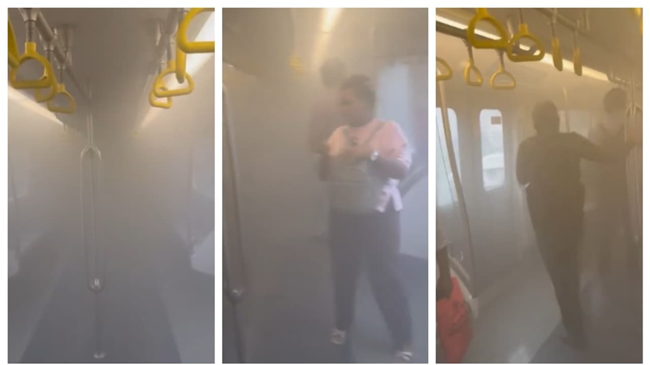 smoke Inside Mumbai Metro