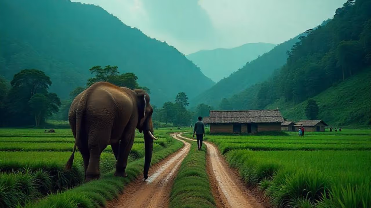 karnataka human wildlife conflict elephant village