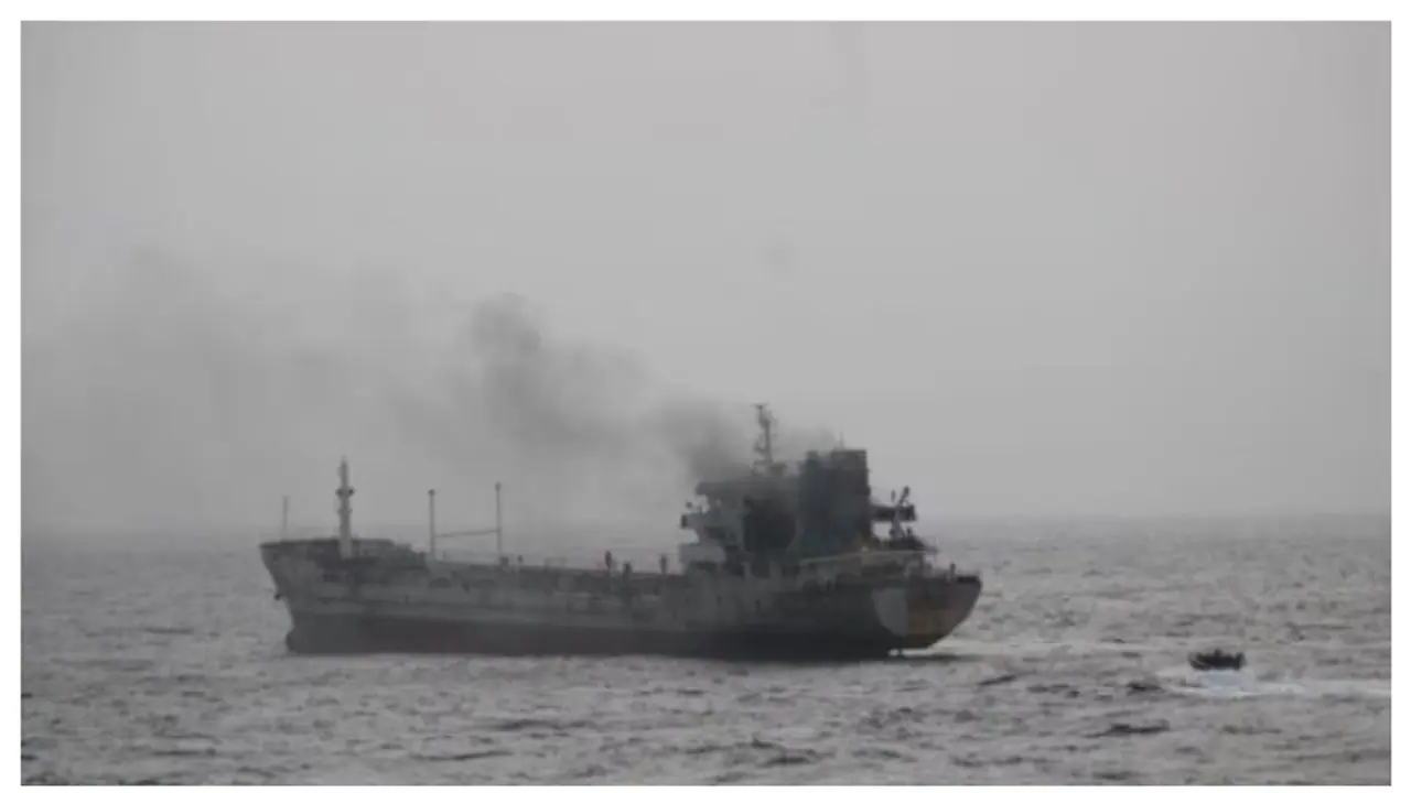 oman bound vessel catches fire oman bound vessel catches fire
