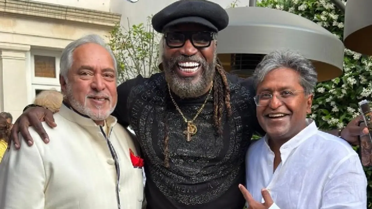 Vijay Mallya Chris Gayle