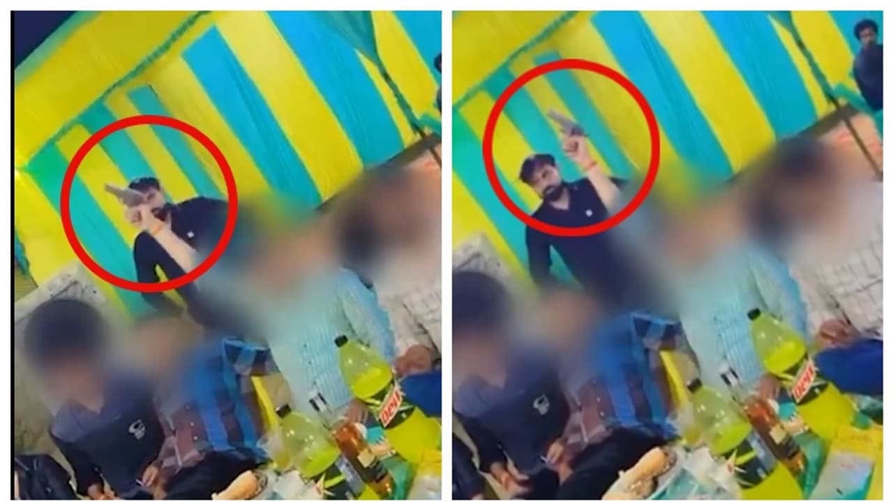 Delhi Local Goon Fires In Air At Wedding