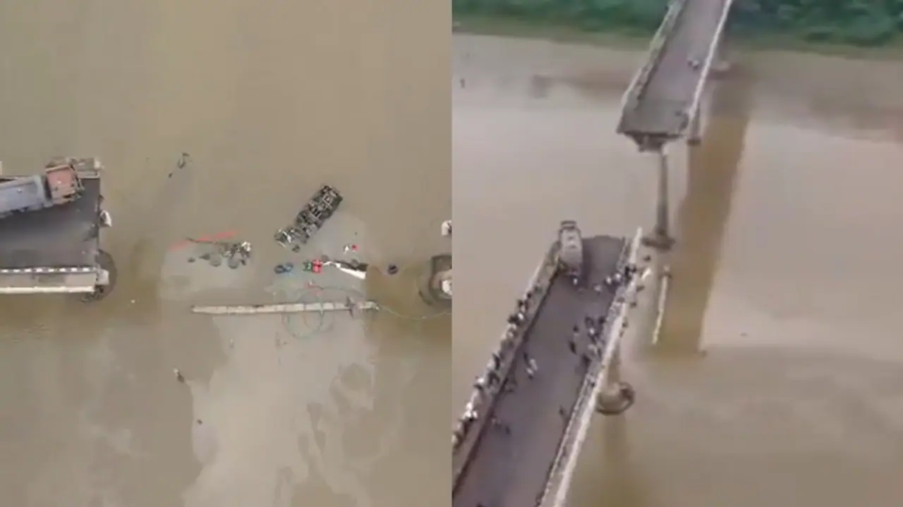 Gambhira Bridge Collapse Drone