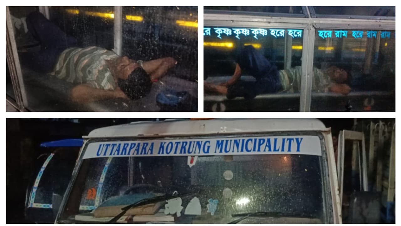 See viral photo of driver and paramedic unconscious after drinking alcohol in hearse See viral photo of driver and paramedic unconscious after drinking alcohol in hearse