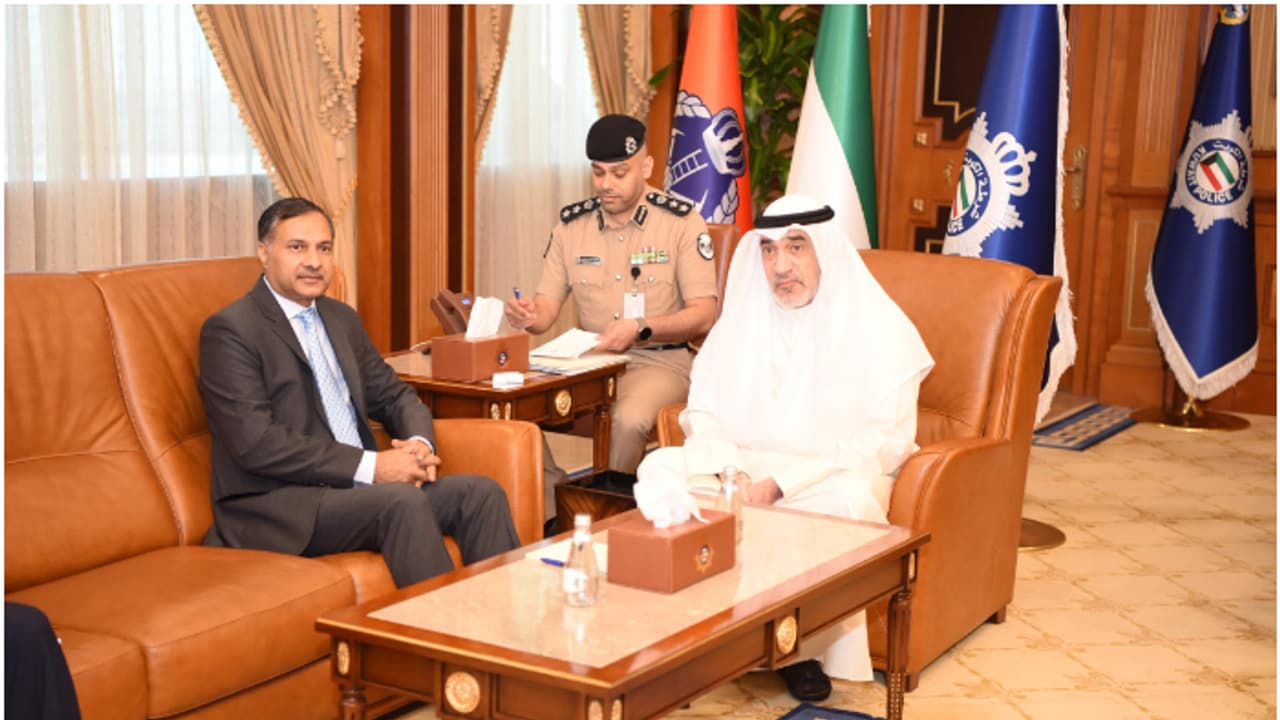 kuwait interior minister and indian ambassador 