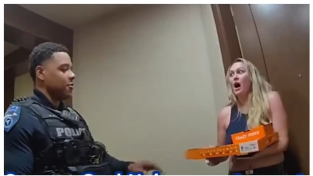 police delivery pizza after arresting delivery agent