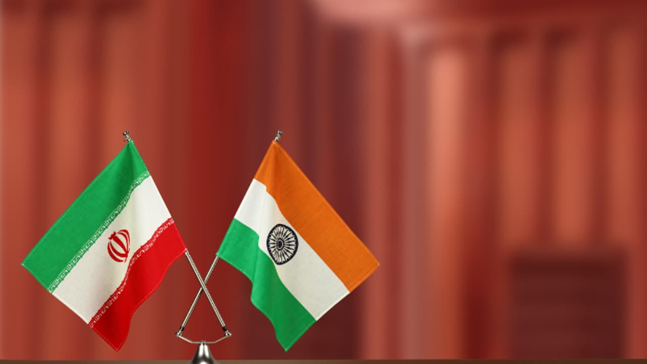 India Iran Flag