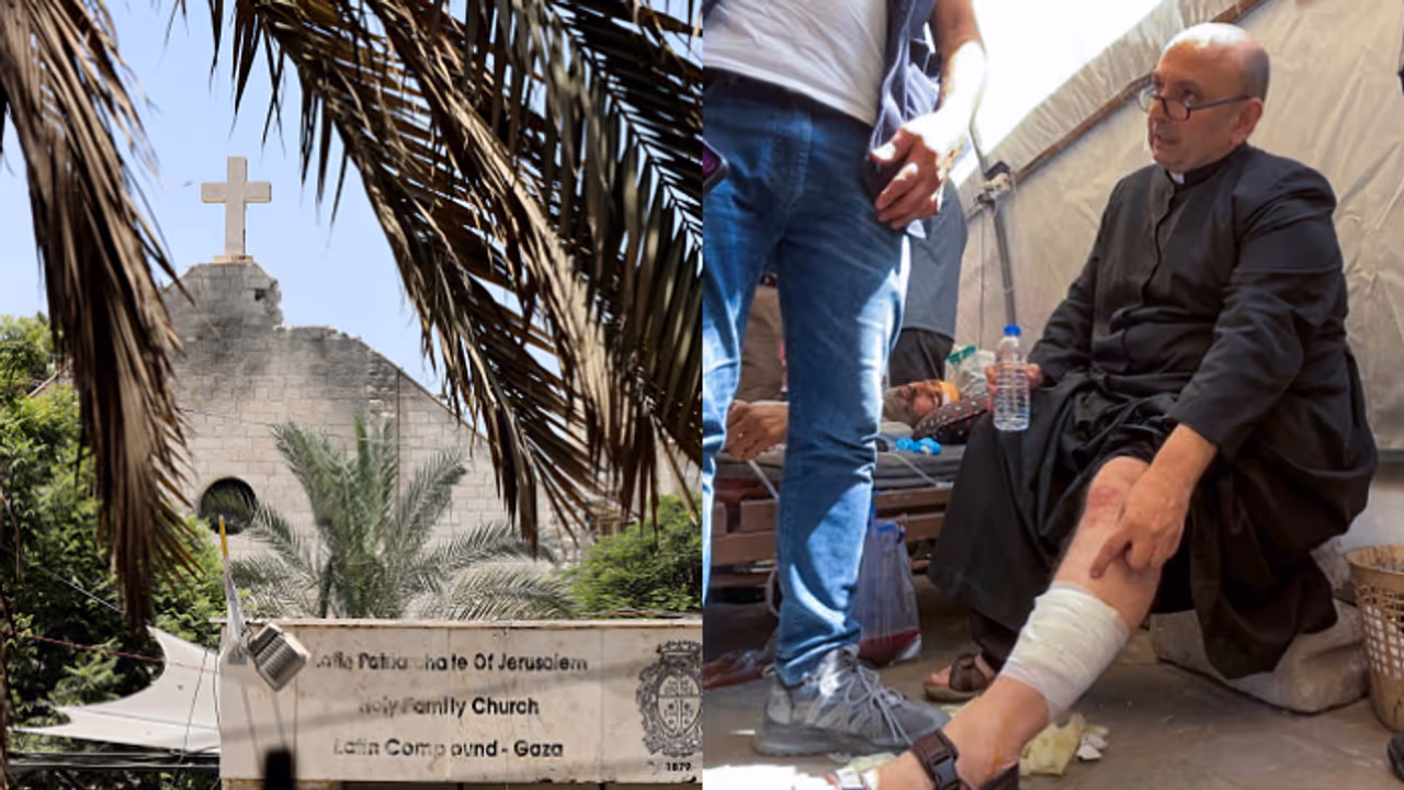 Holy Family Church in eastern Gaza 