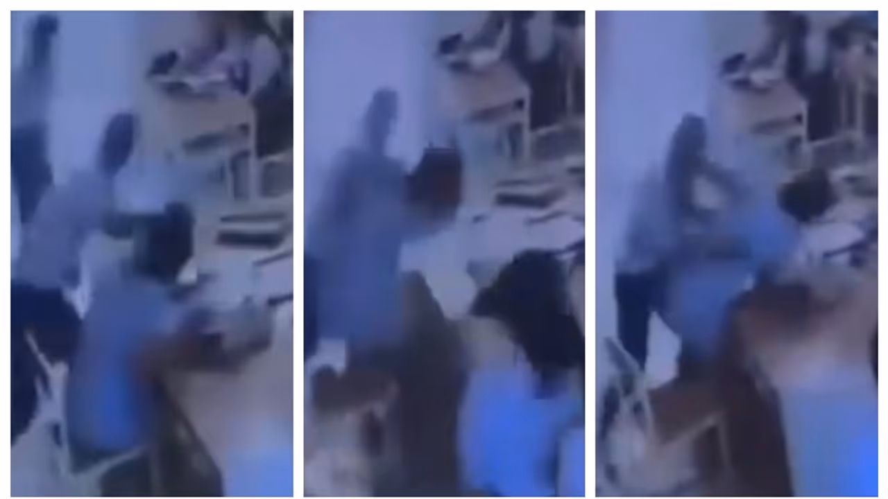 Thai Student Brutally Beats His Female Teacher