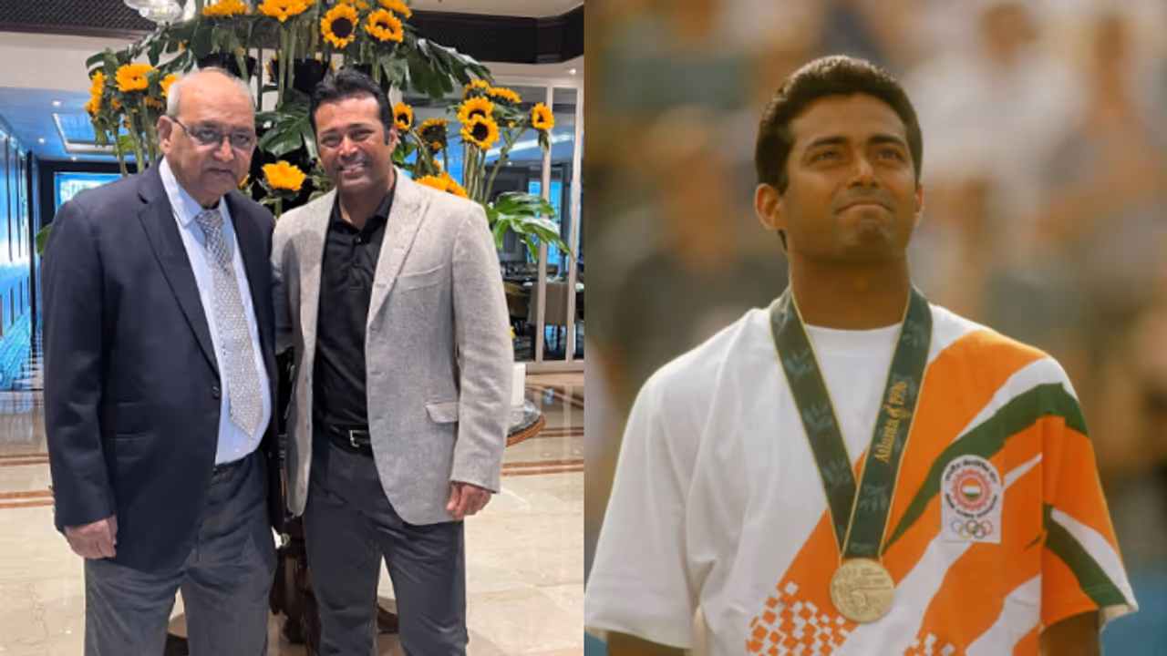 Vece Paes and his son Leander Paes