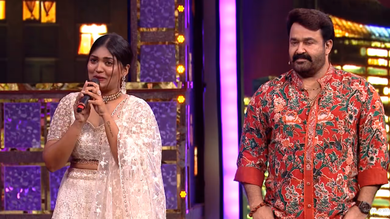 RJ Bincy and Mohanlal RJ Bincy and Mohanlal