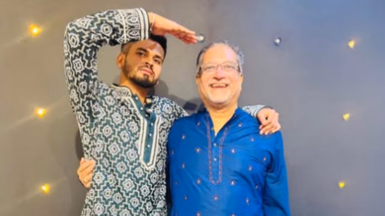 Shreyas Iyer Father Santhosh Iyer Shreyas Iyer Father Santhosh Iyer