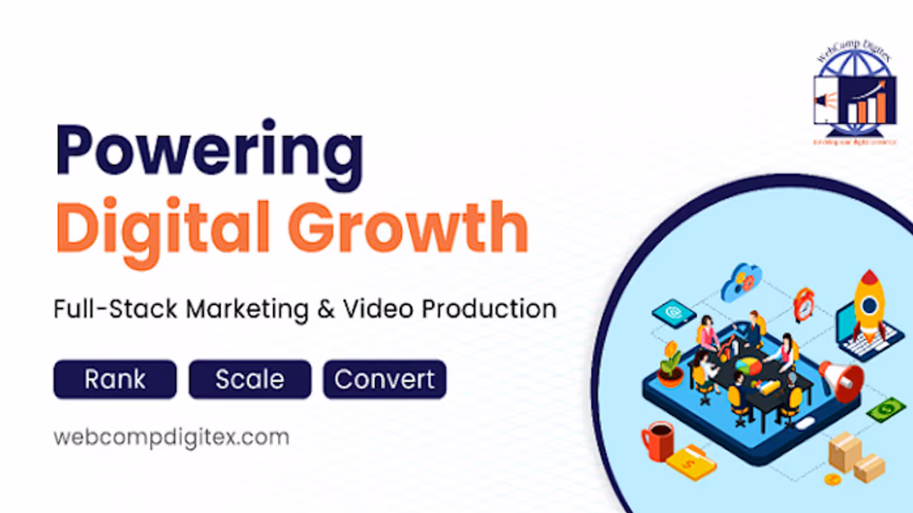 Webcomp Digitex Rises as Full Stack Digital Marketing & Video Production Leader