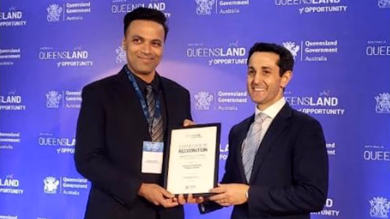 Queensland Govt Honors Anusaya Fresh CEO Dinesh Shinde for Global Contribution