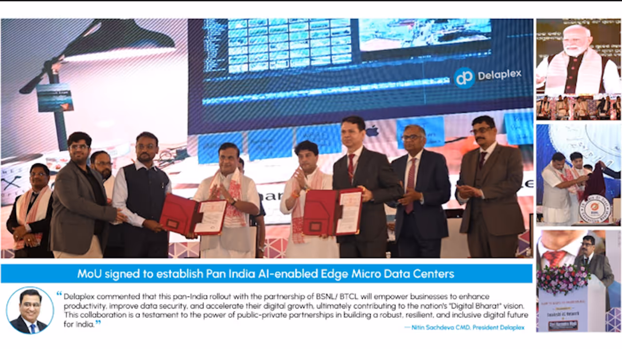 Delaplex & BSNL Partner to Launch Pan India Edge Micro Data Center Network