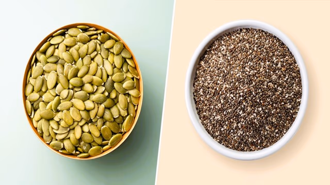 Chia Seeds vs Pumpkin Seeds Chia Seeds vs Pumpkin Seeds