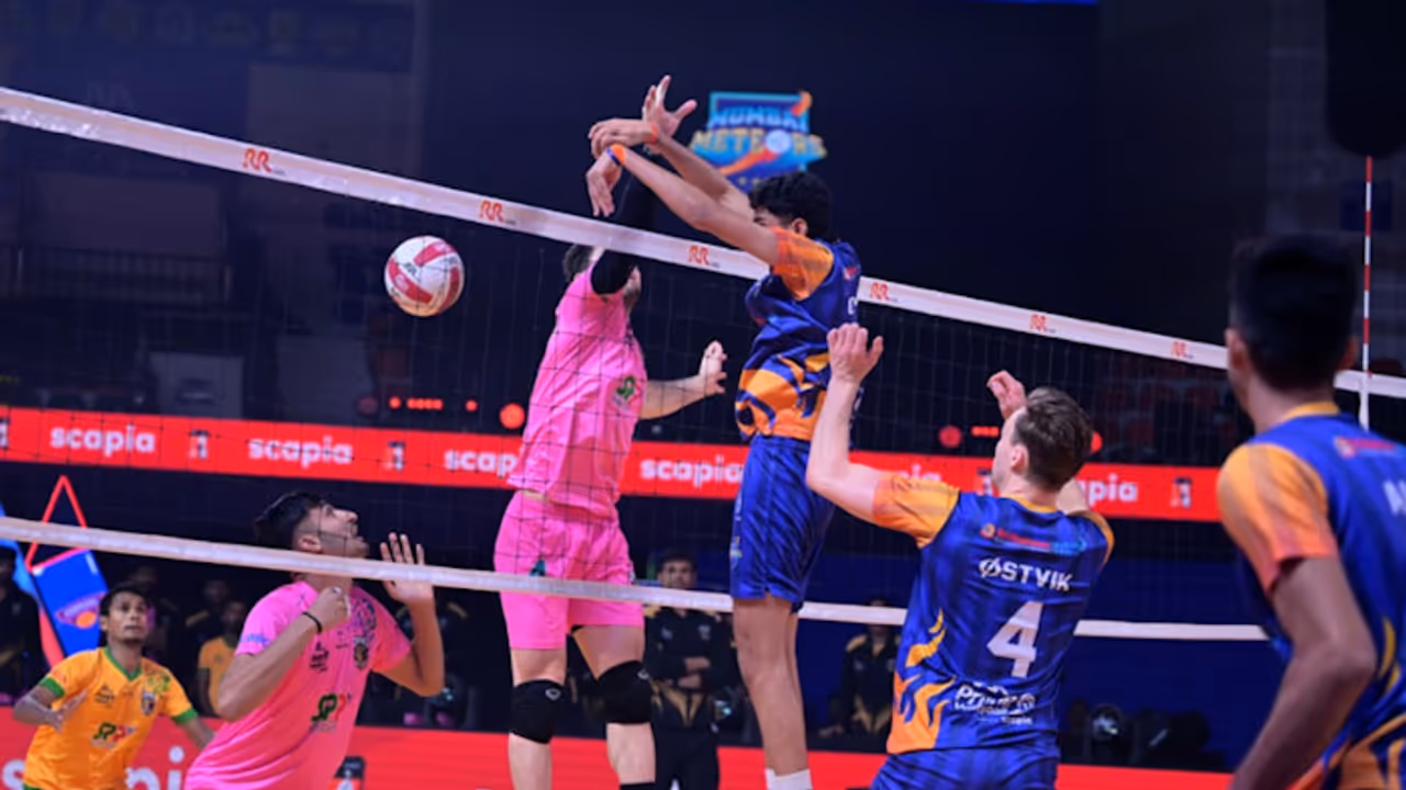 PVL 2025: Mumbai Meteors Beat Chennai Blitz 3–1 to Reach Semi Finals