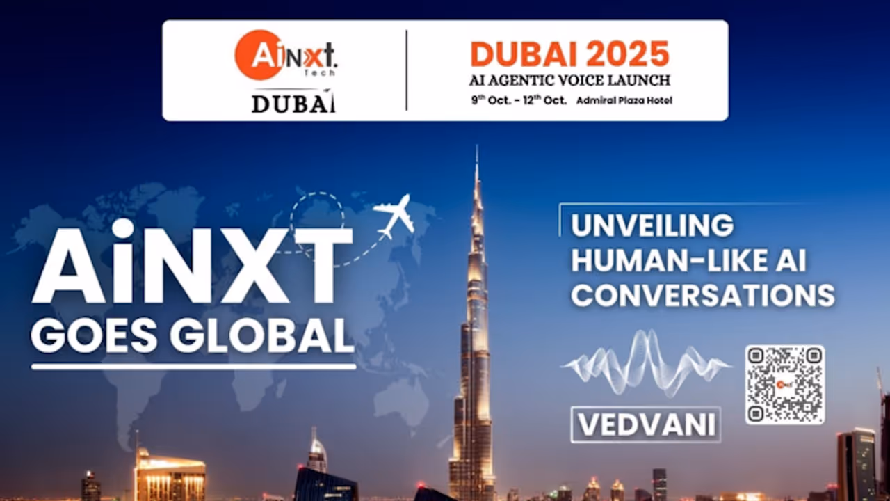 AiNXT Launches ‘VedVani’ in Dubai — A Breakthrough in Human Like Voice AI