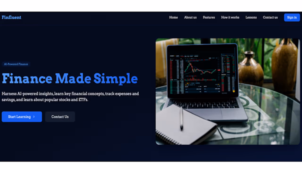 Teen Innovator Launches Finfluent, an AI Platform for Financial Literacy