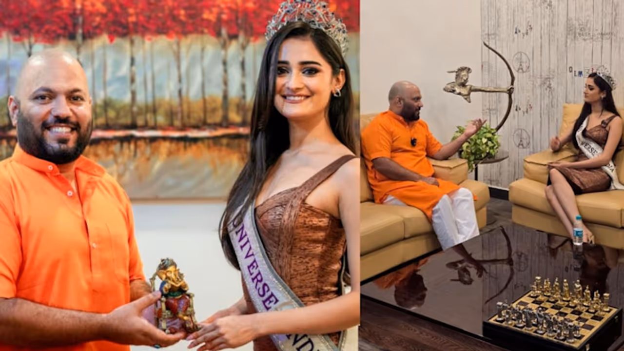 Miss Universe India 2025 Meets Dr. Manu Singh for a Talk on Mind and Planet