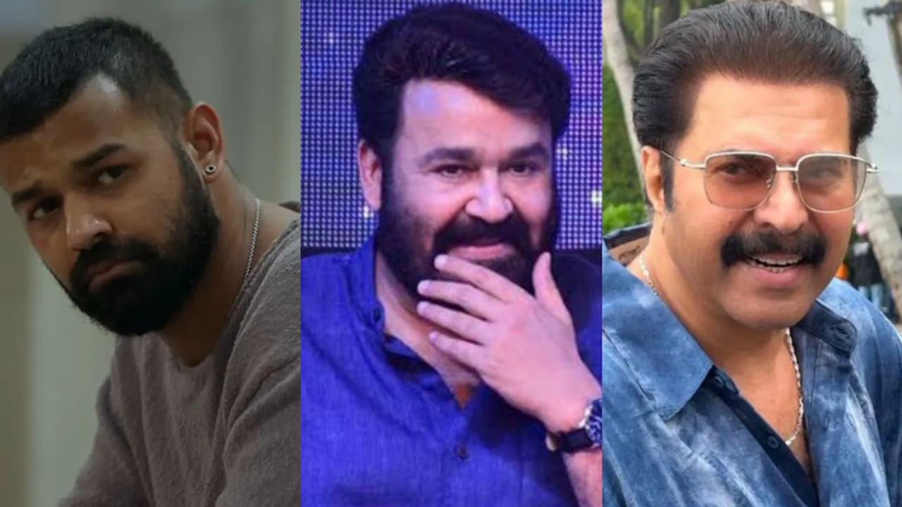 Pranav, Mohanlal and Mammootty