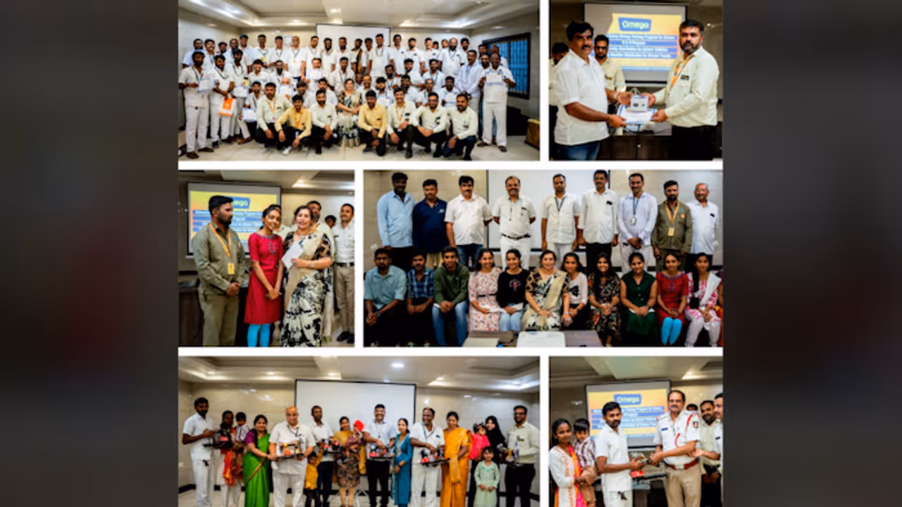 Omega Cabs Trains Drivers; Awards Scholarships & Sewing Machines