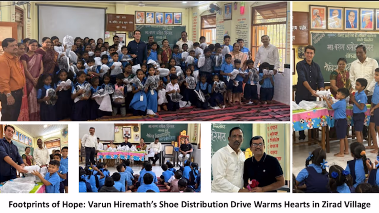 Footprints of Hope: Varun Hiremath's Shoe Drive Warms Zirad Village
