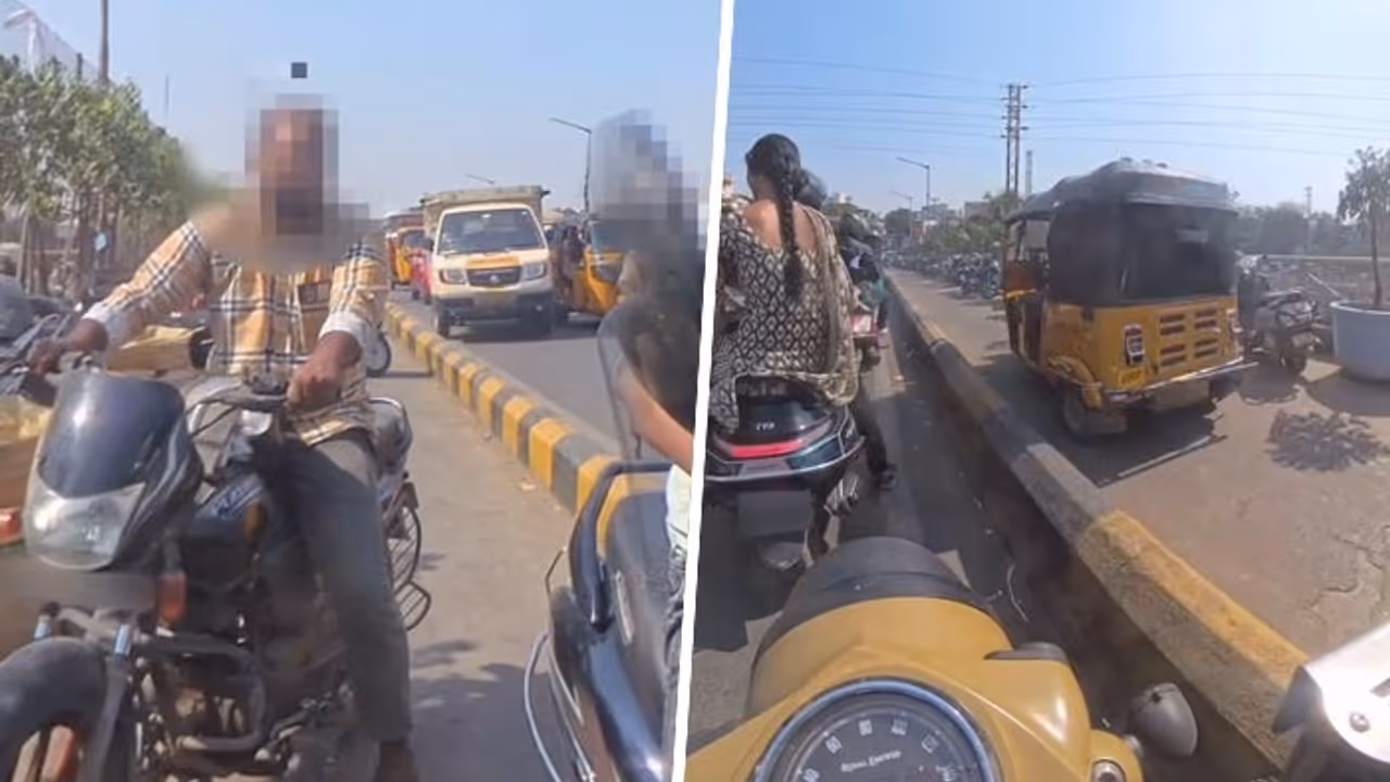 VIRAL VIDEO | Commuters Using Footpath Get a Reality Check From Cop, Internet Approves (WATCH) VIRAL VIDEO | Commuters Using Footpath Get a Reality Check From Cop, Internet Approves (WATCH)