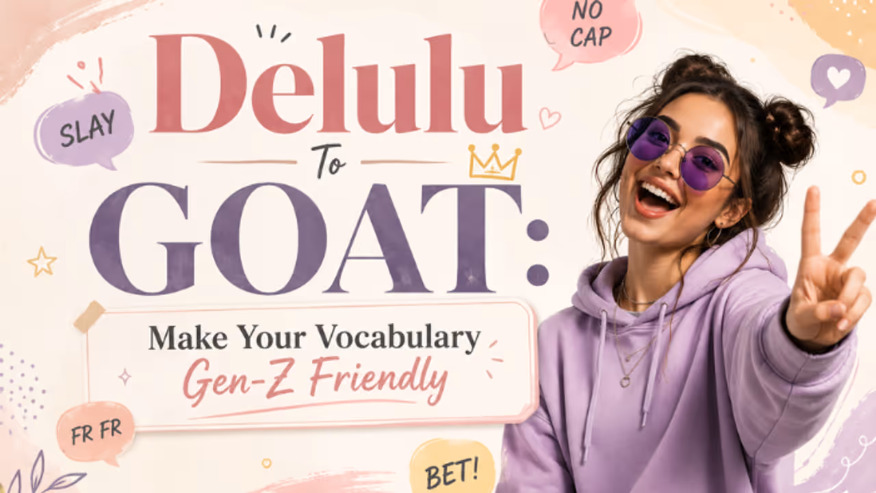 Delulu To GOAT: 9 Slang Word To Make Your Vocabulary Gen Z Friendly Delulu To GOAT: 9 Slang Word To Make Your Vocabulary Gen Z Friendly