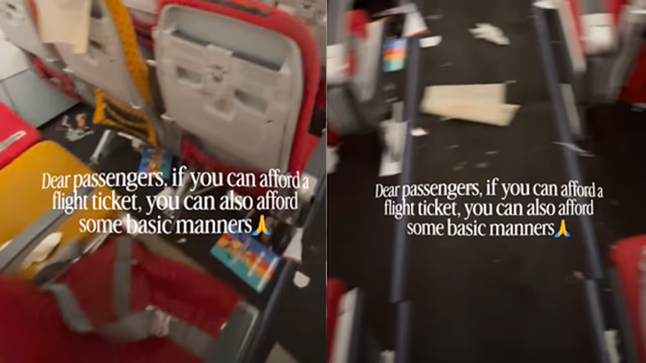'If You Can Afford Flight Ticket...': Air India Crew's Message On Cleanliness Goes Viral, Internet Reacts (WATCH) 'If You Can Afford Flight Ticket...': Air India Crew's Message On Cleanliness Goes Viral, Internet Reacts (WATCH)
