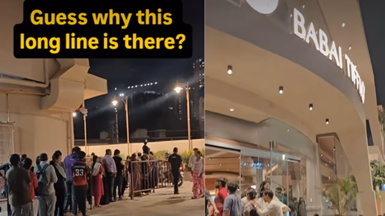 WATCH: Massive Crowd Queues For Free Meal At Bengaluru Restaurant Goes Viral, Internet Divided WATCH: Massive Crowd Queues For Free Meal At Bengaluru Restaurant Goes Viral, Internet Divided