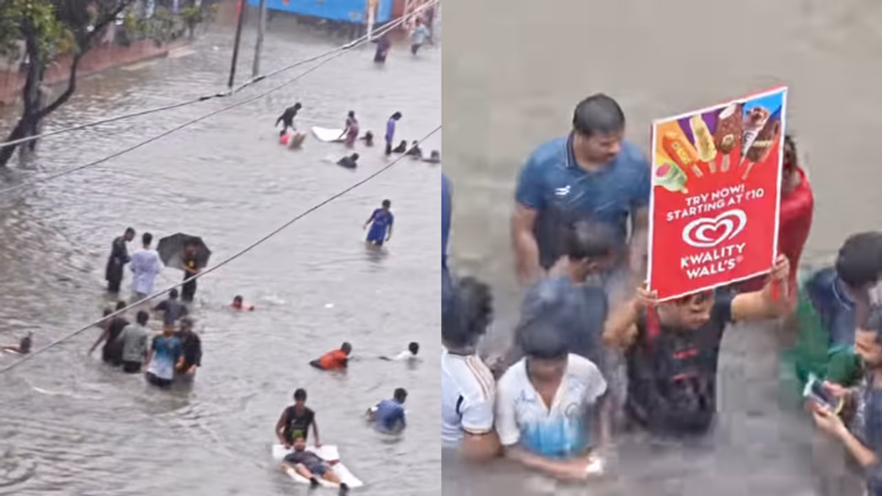Mumbai Rains: 'Central Park Resort'! Nalasopara Housing Society Turns Into a Waterpark | Viral Video Mumbai Rains: 'Central Park Resort'! Nalasopara Housing Society Turns Into a Waterpark | Viral Video