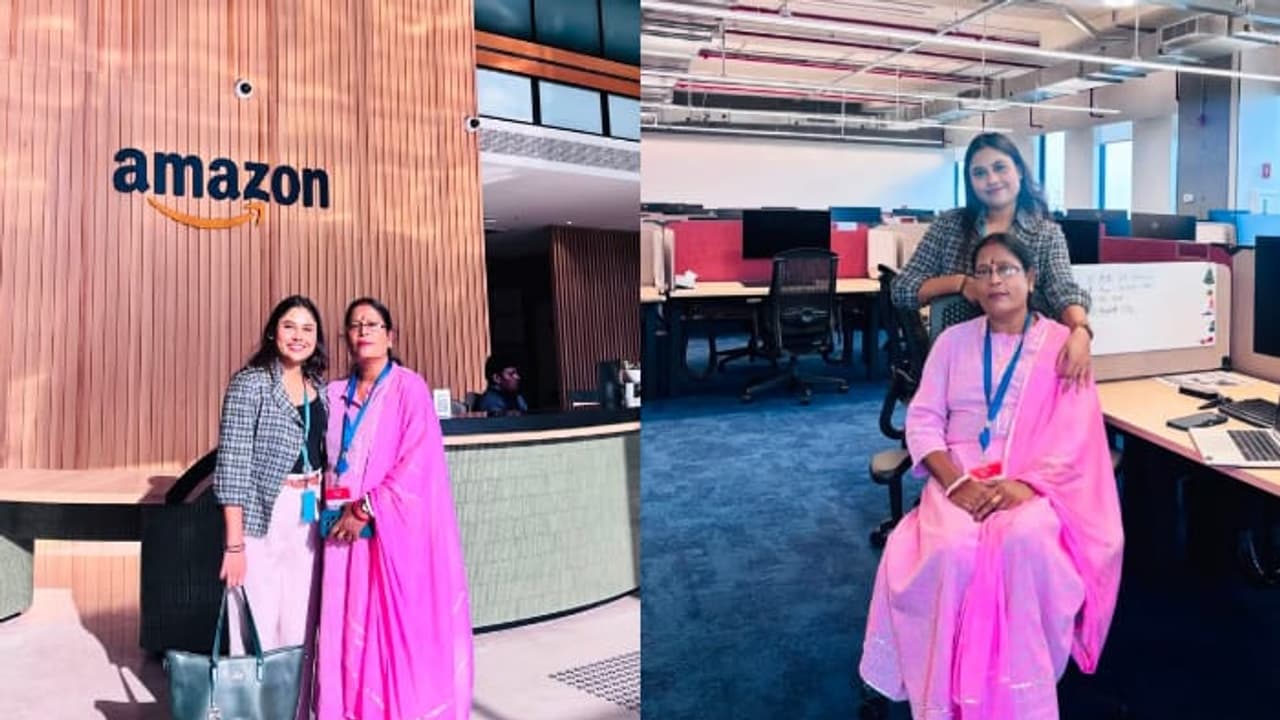 Watch Viral Video Bengaluru Woman Gives Mother a Tour of Her Amazon Workplace Leaves Netizens Teary Watch Viral Video Bengaluru Woman Gives Mother a Tour of Her Amazon Workplace Leaves Netizens Teary