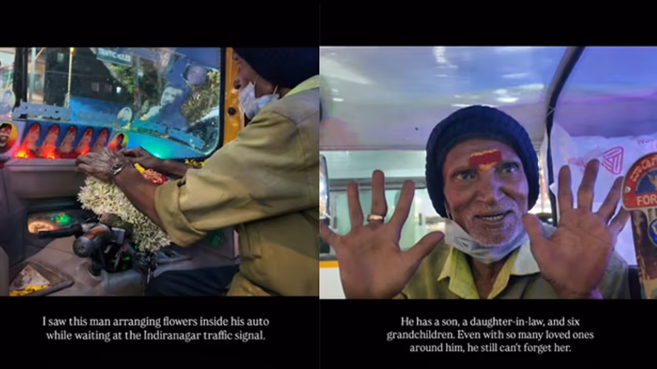 VIRAL VIDEO | Bengaluru Auto Driver's Daily Ritual for His Late Wife Leaves Millions Teary Eyed (WATCH) VIRAL VIDEO | Bengaluru Auto Driver's Daily Ritual for His Late Wife Leaves Millions Teary Eyed (WATCH)