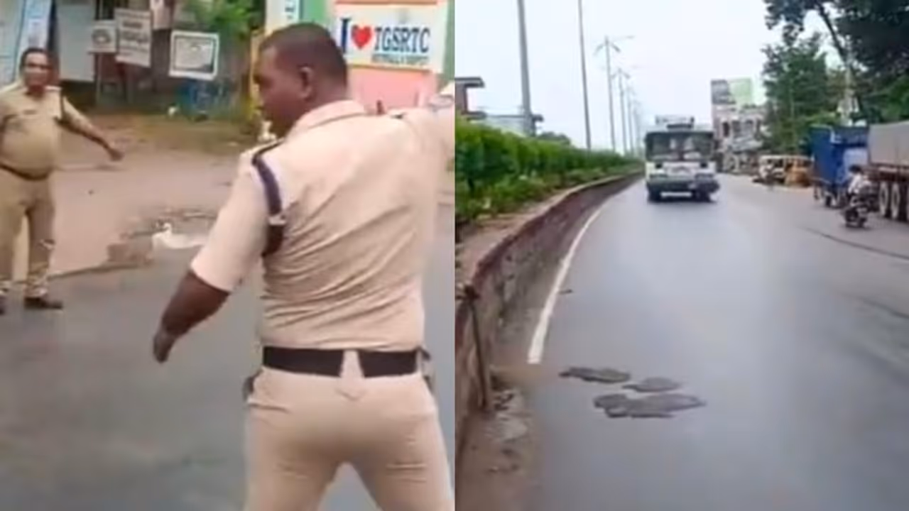 WATCH: Drunk Man Steals Telangana RTC Bus, Leads Police on 18 km Chase; Video Goes Viral WATCH: Drunk Man Steals Telangana RTC Bus, Leads Police on 18 km Chase; Video Goes Viral