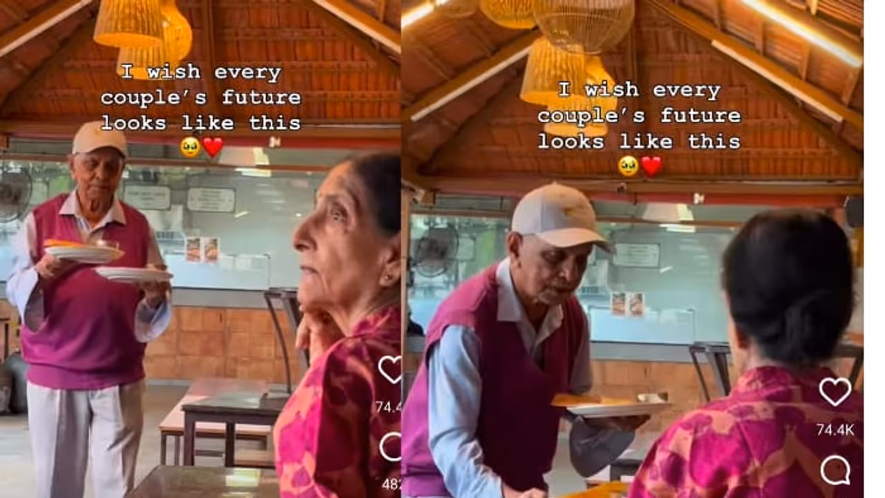 'Relationship Goals': Elderly Husband's Sweet Gesture for Wife Goes Viral, Melts Internet | WATCH VIDEO 'Relationship Goals': Elderly Husband's Sweet Gesture for Wife Goes Viral, Melts Internet | WATCH VIDEO