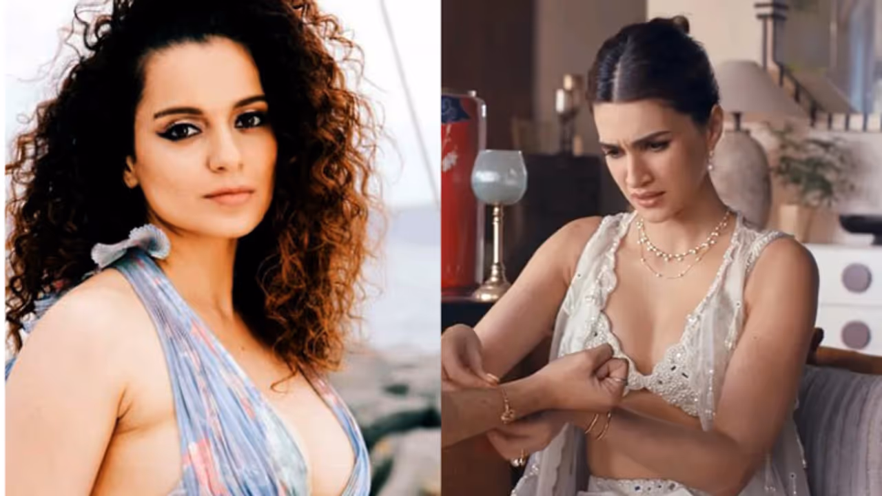 Kriti Sanon Takes Dig at Kangana Ranaut, Slams Trolls Over Rakhi Ad Controversy: ‘Culture Is in Heart, Not in Her Neckline’ Kriti Sanon Takes Dig at Kangana Ranaut, Slams Trolls Over Rakhi Ad Controversy: ‘Culture Is in Heart, Not in Her Neckline’
