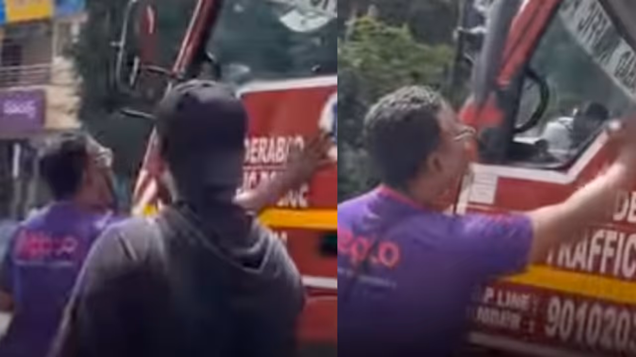 Zepto Rider Makes Emotional Plea to Traffic Cop After Bike Is Seized, Says Wife Is Hospitalised WATCH Zepto Rider Makes Emotional Plea to Traffic Cop After Bike Is Seized, Says Wife Is Hospitalised WATCH