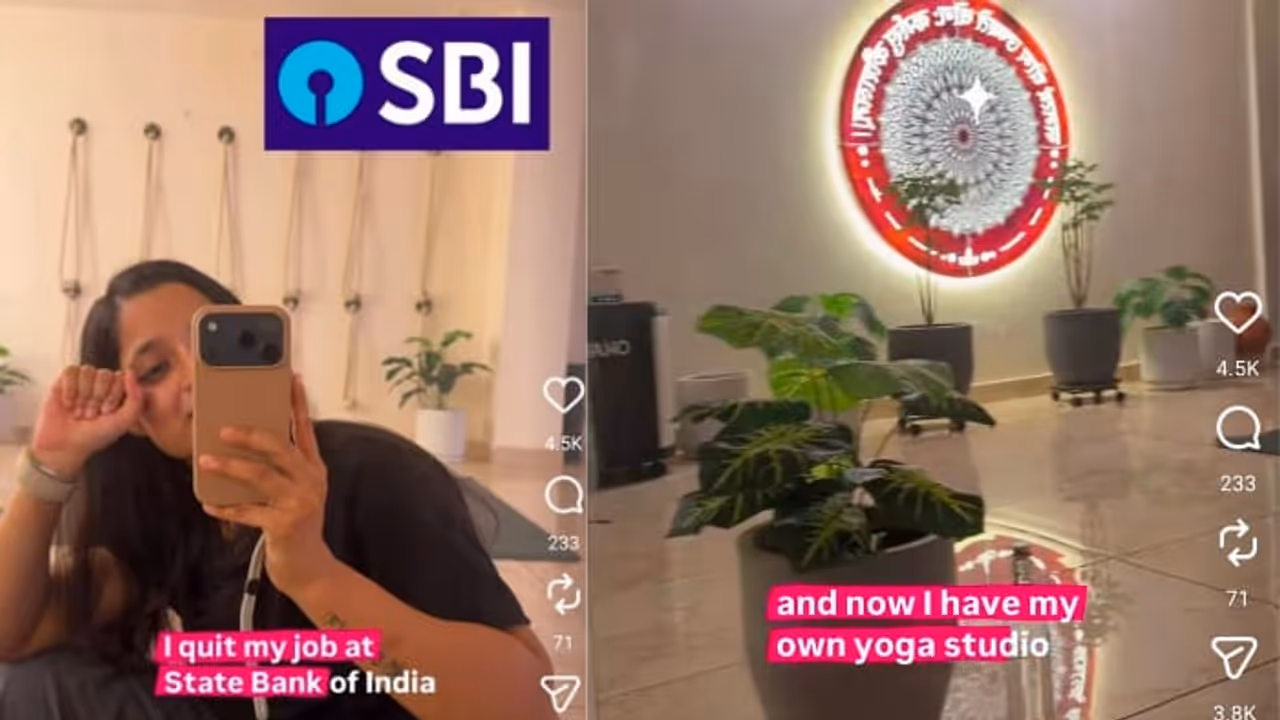 SBI Manager Gave Up a Secure Salary to Open a Yoga Studio—Her Career Switch Goes Viral (WATCH VIDEO) SBI Manager Gave Up a Secure Salary to Open a Yoga Studio—Her Career Switch Goes Viral (WATCH VIDEO)