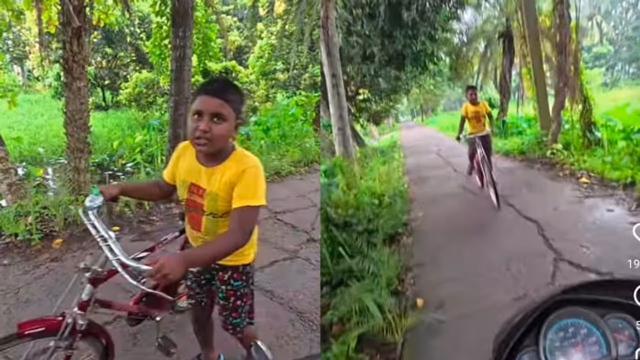 Bengal Biker Runs Out of Fuel, Then a Little Boy’s Kind Gesture Wins Hearts | WATCH Viral Video Bengal Biker Runs Out of Fuel, Then a Little Boy’s Kind Gesture Wins Hearts | WATCH Viral Video