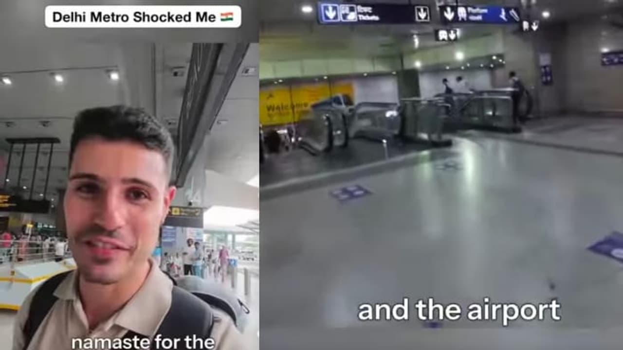 Delhi Metro Viral Video: Foreigner Praises Cleanliness, Compares It to Japan and Korea | WATCH Delhi Metro Viral Video: Foreigner Praises Cleanliness, Compares It to Japan and Korea | WATCH