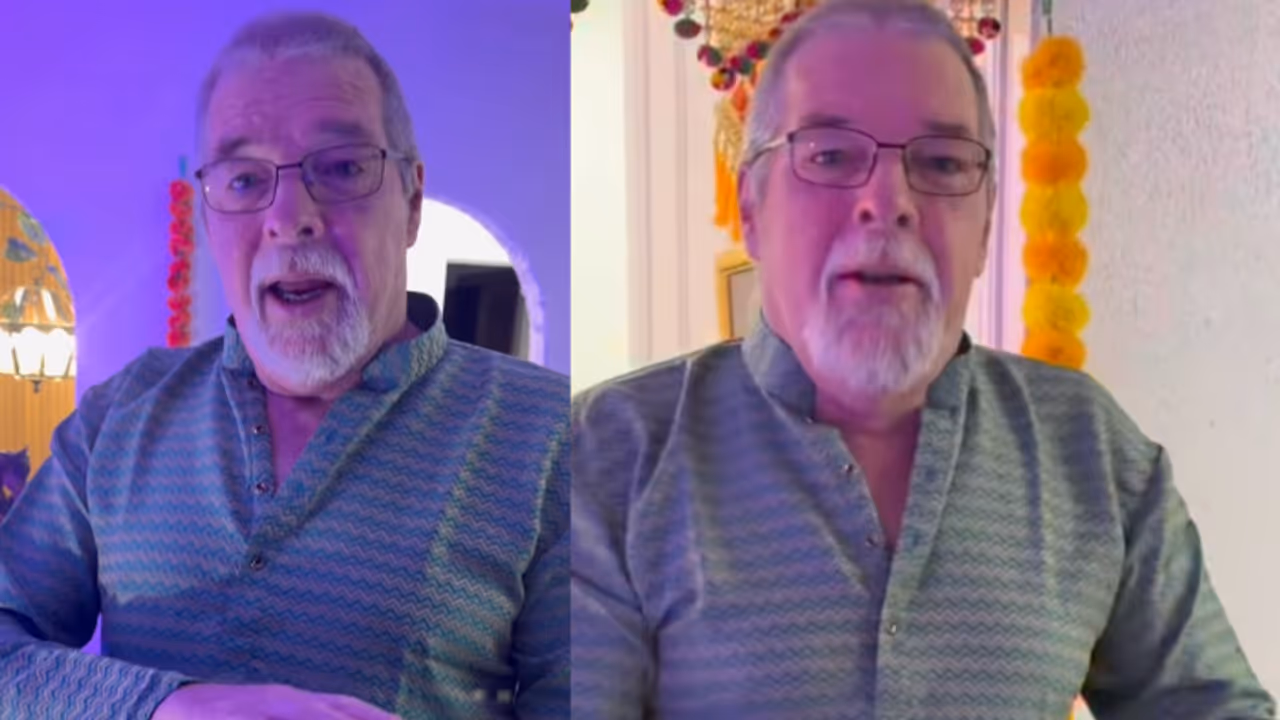 Canadian Neighbours Join Indian Family for Ganpati Celebrations, Don Kurta and Bring Offerings — WATCH Canadian Neighbours Join Indian Family for Ganpati Celebrations, Don Kurta and Bring Offerings — WATCH