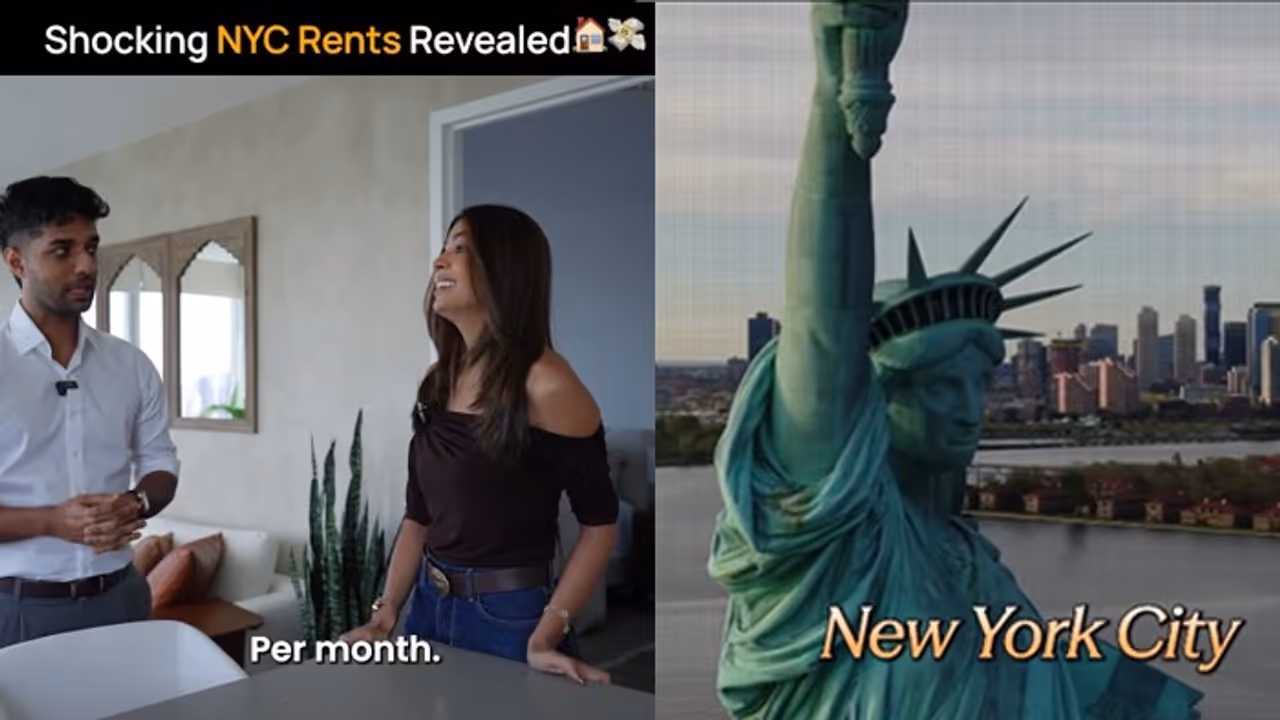 Rs 10 Lakh Rent for a 2BHK in New York? Indian Woman’s NYC Reveal Sparks Debate (WATCH Viral Video) Rs 10 Lakh Rent for a 2BHK in New York? Indian Woman’s NYC Reveal Sparks Debate (WATCH Viral Video)