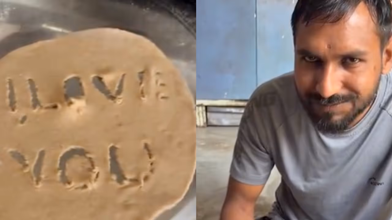 Wife’s ‘I Love You’ Roti for Husband Gets Sweetest Reaction; Netizens Say They’re ‘Rich in Life’ Wife’s ‘I Love You’ Roti for Husband Gets Sweetest Reaction; Netizens Say They’re ‘Rich in Life’