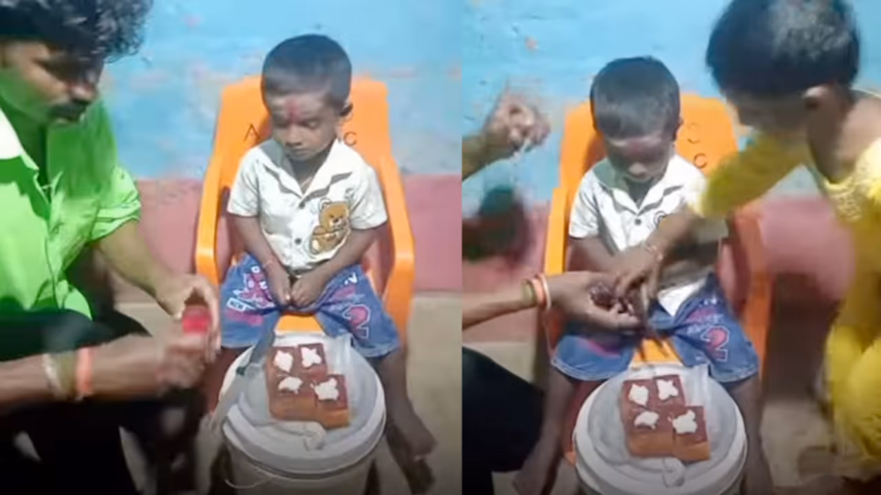 Father Can’t Afford Cake, Arranges Pastries on Bucket for Son’s Birthday; Viral Video Melts Hearts Father Can’t Afford Cake, Arranges Pastries on Bucket for Son’s Birthday; Viral Video Melts Hearts