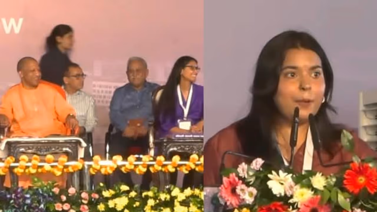 Viral Video: Yogi Adityanath Spots Nervous Speaker on Stage, His Simple Gesture Wins Praise | WATCH Viral Video: Yogi Adityanath Spots Nervous Speaker on Stage, His Simple Gesture Wins Praise | WATCH