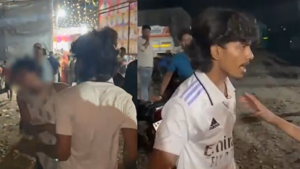 Mumbai Viral Video: Youth Slaps Minor Girl After She Objects to Alleged Harassment at Nalasopara Garba Event | WATCH Mumbai Viral Video: Youth Slaps Minor Girl After She Objects to Alleged Harassment at Nalasopara Garba Event | WATCH