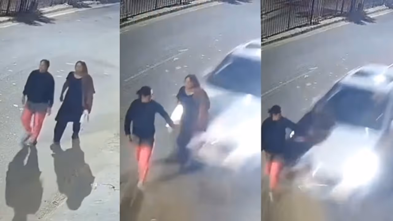 Rohtak Horror: Speeding Hyundai Verna Hits Mother Daughter Duo, CCTV Video Goes Viral Rohtak Horror: Speeding Hyundai Verna Hits Mother Daughter Duo, CCTV Video Goes Viral
